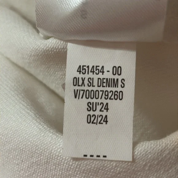 BANANA REPUBLIC White Sleeveless Denim Button Up Dress Size Small NWT - Picture 16 of 17